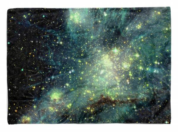 Paul Sinus Art Handtuch Strandhandtuch Saunatuch Kuscheldecke mit Fotomotiv Sterne Universum G
