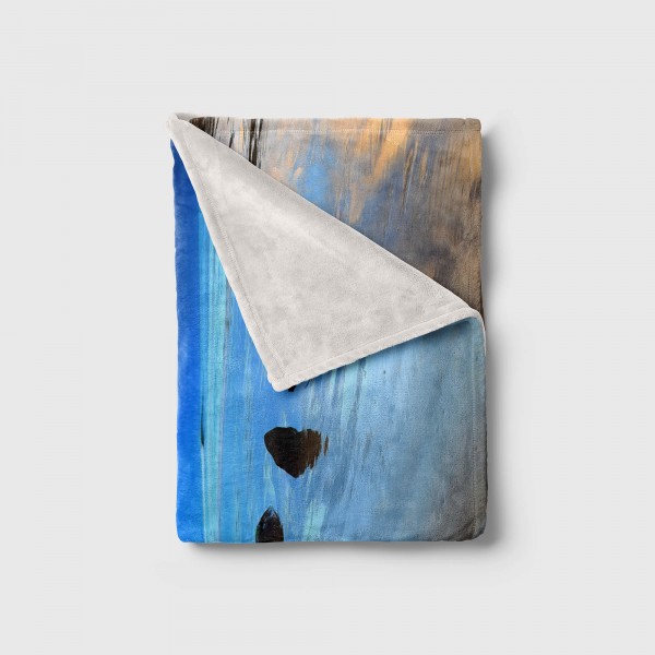 Paul Sinus Art Handtuch Strandhandtuch Saunatuch Kuscheldecke mit Fotomotiv Meer Strand Horizo Kauf eins, bekomm eins gratis