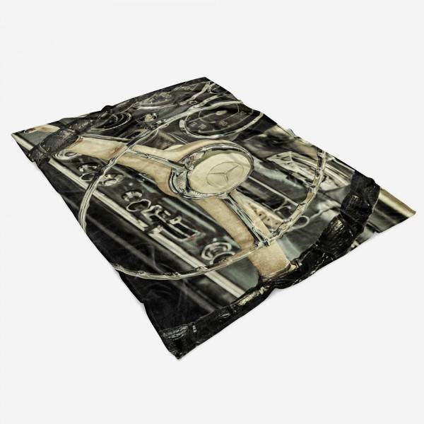 Paul Sinus Art Handtuch Strandhandtuch Saunatuch Kuscheldecke mit Fotomotiv Oldtimer Mercedes Riesige Ersparnisse