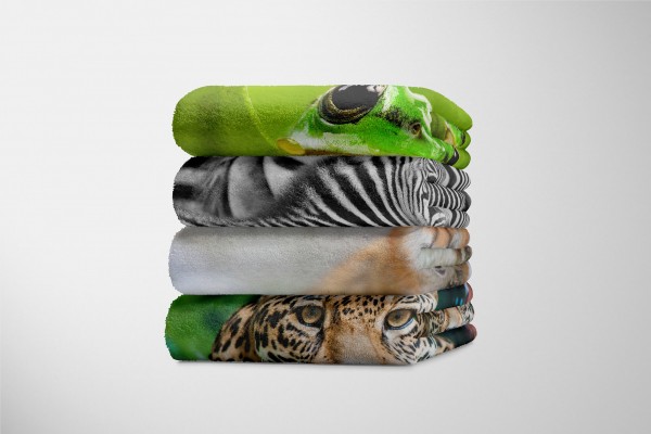 Paul Sinus Art Handtuch Strandhandtuch Saunatuch Kuscheldecke mit Tiermotiv kleiner Fuchs VIP-Rabatte
