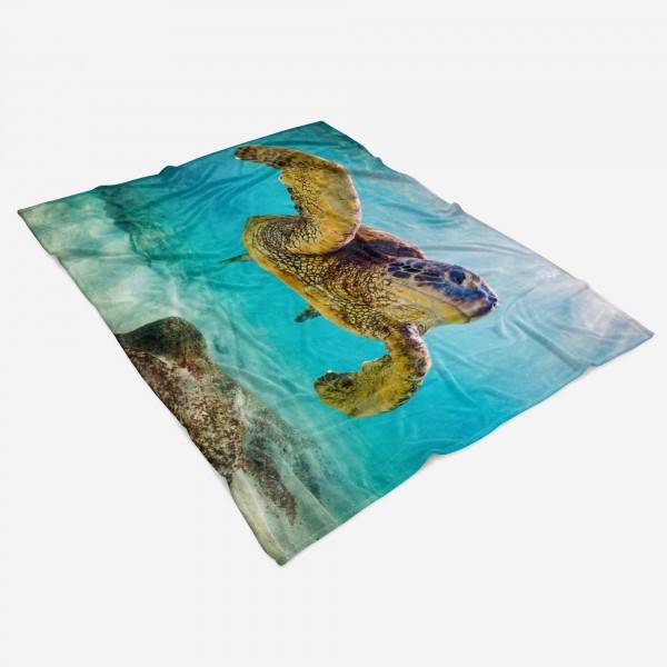 Paul Sinus Art Handtuch Strandhandtuch Saunatuch Kuscheldecke mit Tiermotiv Seeschildkröte unt Begrenzte Freigabe