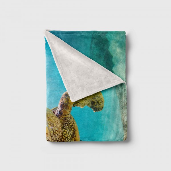 Paul Sinus Art Handtuch Strandhandtuch Saunatuch Kuscheldecke mit Tiermotiv Seeschildkröte unt Begrenzte Freigabe