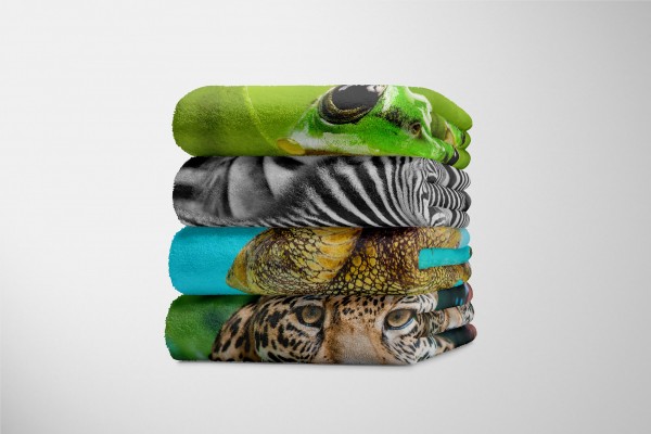 Paul Sinus Art Handtuch Strandhandtuch Saunatuch Kuscheldecke mit Tiermotiv Seeschildkröte unt Begrenzte Freigabe