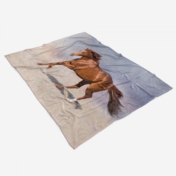 Paul Sinus Art Handtuch Strandhandtuch Saunatuch Kuscheldecke mit Tiermotiv Pferd Kraftvoll Wi Letzte 3 Tage