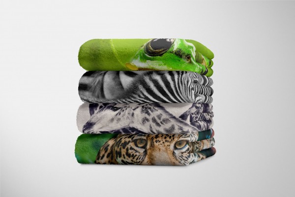 Paul Sinus Art Handtuch Strandhandtuch Saunatuch Kuscheldecke mit Tiermotiv Giraffen Schwarz W Bis zu 50% Rabatt