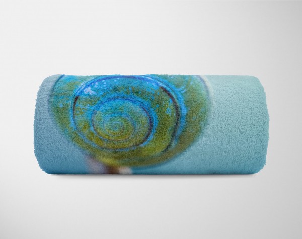 Paul Sinus Art Handtuch Strandhandtuch Saunatuch Kuscheldecke mit Tiermotiv kleines Schneckenh Bis zu 65% Rabatt