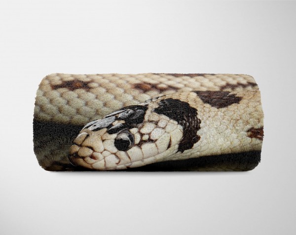 Paul Sinus Art Handtuch Strandhandtuch Saunatuch Kuscheldecke mit Tiermotiv schöne Schlange Bis zu 55% Rabatt