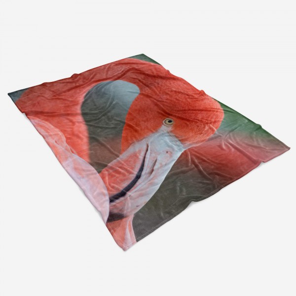 Paul Sinus Art Handtuch Strandhandtuch Saunatuch Kuscheldecke mit Tiermotiv rosa Flamingo Voge Nur noch ein Tag übrig