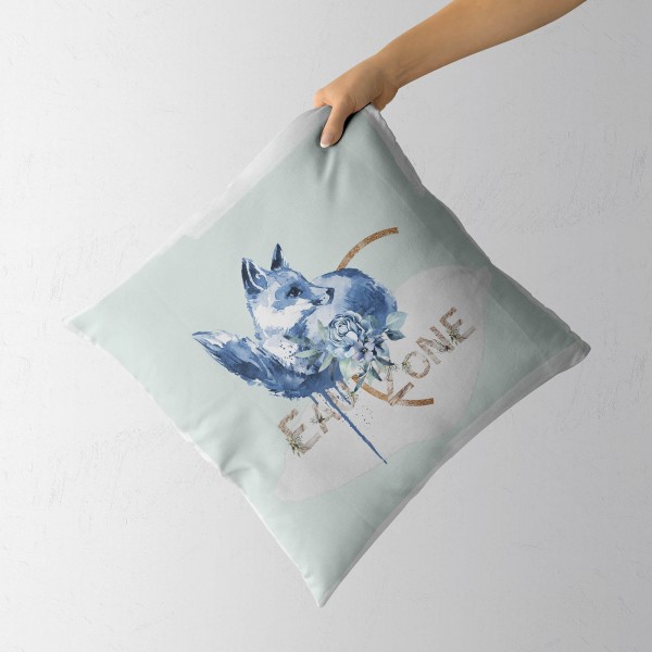 Paul Sinus Art Kissen Dekokissen Kuschelig Eauzone Aquarell Fuchs Blüte Pastelltöne Dekorativ Schön Weich Meist gekauft
