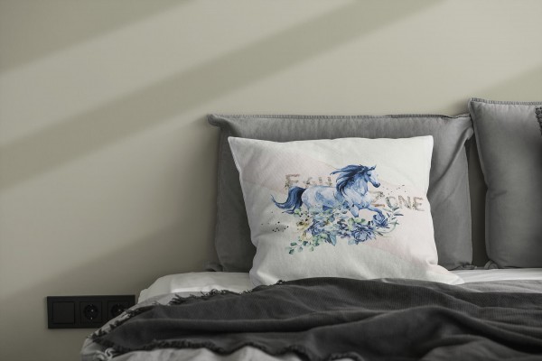 Paul Sinus Art Kissen Dekokissen Kuschelig Eauzone Aquarell Blumen Pferd Pastelltöne Dekorativ Schön Weich Rabatt