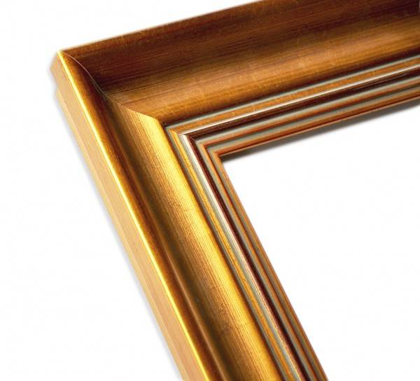 Paul Sinus Art Elegant Klassischer Echtholzrahmen in Altgold patiniert Neueste Stile
