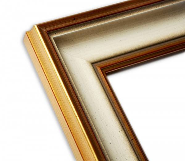 Paul Sinus Art Antiker in Beige und Altgold patinierter Echtholzrahmen Nur für heute