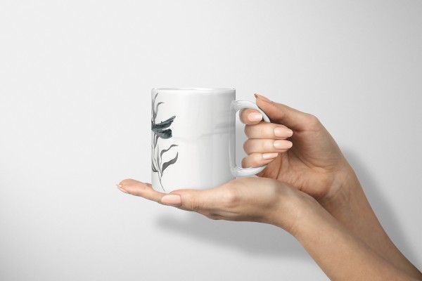 Paul Sinus Art Dekorative Tasse mit schönem Motiv Koi Zuchtkarpfen Asien Japan Wasserfarben Vintage Im Verkauf
