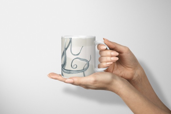 Paul Sinus Art Dekorative Tasse mit schönem Motiv Oktopus Aquarell Vintage Wasserfarben Kunstvoll Pastelltöne 2025