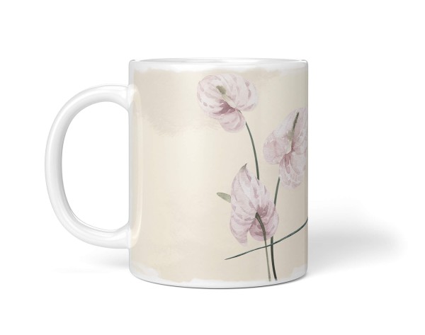 Paul Sinus Art Dekorative Tasse mit schönem Motiv Rochen Riesenrochen Manta einzigartiges Design Pastellton Blume Auslauf