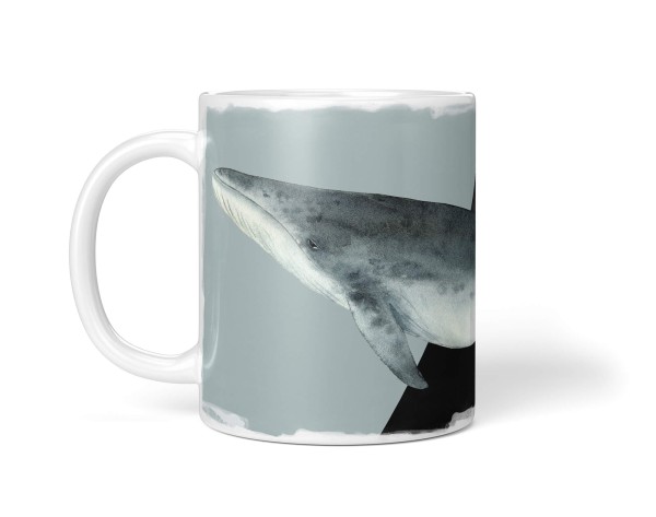Paul Sinus Art Dekorative Tasse mit schönem Motiv Wal Bartenwal einzigartiges Design schwarzes Dreieck Gold Hotsell