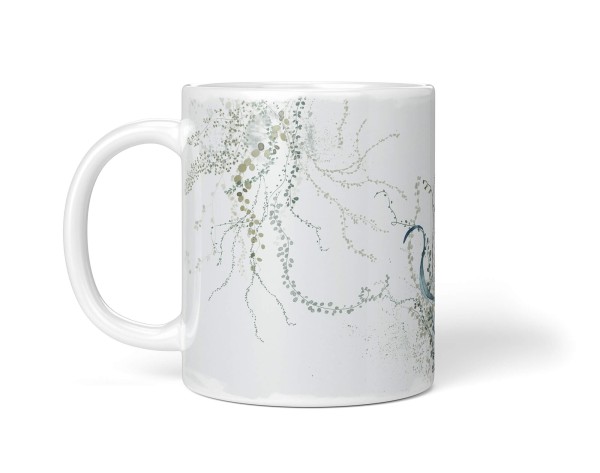 Paul Sinus Art Dekorative Tasse mit schönem Motiv Oktopus Aquarell Pflanzen Wasserfarben Kunstvoll Einzigartig Schlussverkauf