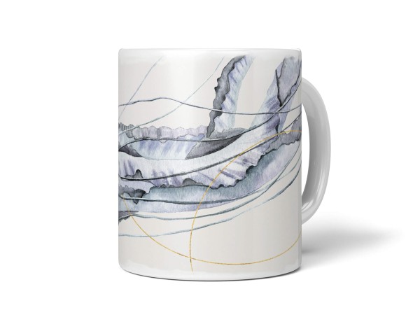 Paul Sinus Art Dekorative Tasse mit schönem Motiv Aquarell Qualle Kunstvoll Wunderschön Entspannend