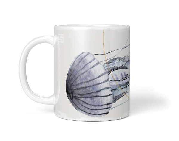Paul Sinus Art Dekorative Tasse mit schönem Motiv Aquarell Qualle Kunstvoll Wunderschön Entspannend Fabrikverkauf