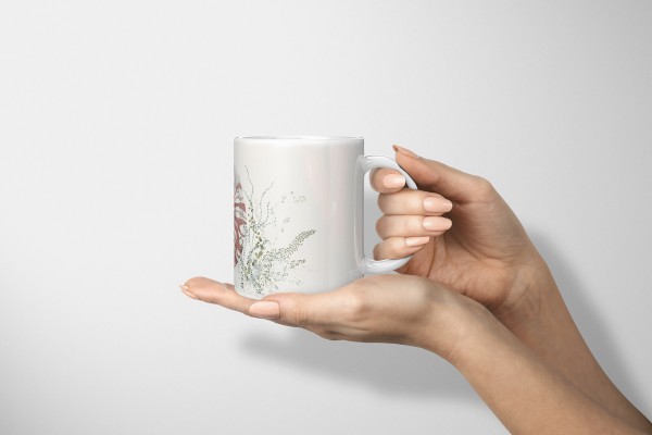 Paul Sinus Art Dekorative Tasse mit schönem Motiv Schneckenhaus Seemuschel Wasserfarben Kunstvoll Vintage Blitzverkäufe