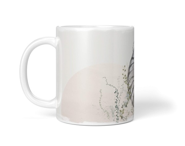 Paul Sinus Art Dekorative Tasse mit schönem Motiv Wasserfarben Aquarell Muschel Schneckenhaus Kunstvoll Limitierter Zeitrabatt
