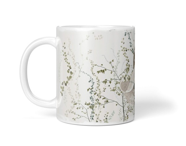 Paul Sinus Art Dekorative Tasse mit schönem Motiv Schneckenhaus Seemuschel Aquarell Wasserfarben Pastelltöne Fabrikpreis