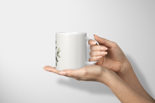 Paul Sinus Art Dekorative Tasse mit schönem Motiv Seemuschel Muschel Pflanzen Wasserfarben Pastellton Sonderangebot