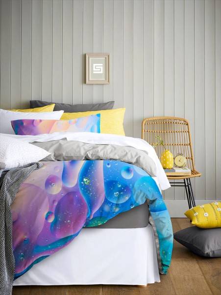 Paul Sinus Art Makro l Wasser Regenbogen Bettwäsche Set 135x200 cm + 80x80cm Atmungsaktiv JETZT KAUFEN