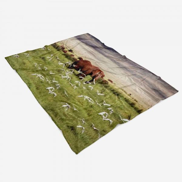 Paul Sinus Art Handtuch Strandhandtuch Saunatuch Kuscheldecke mit Tiermotiv Elefant Afrika Nat Outlet