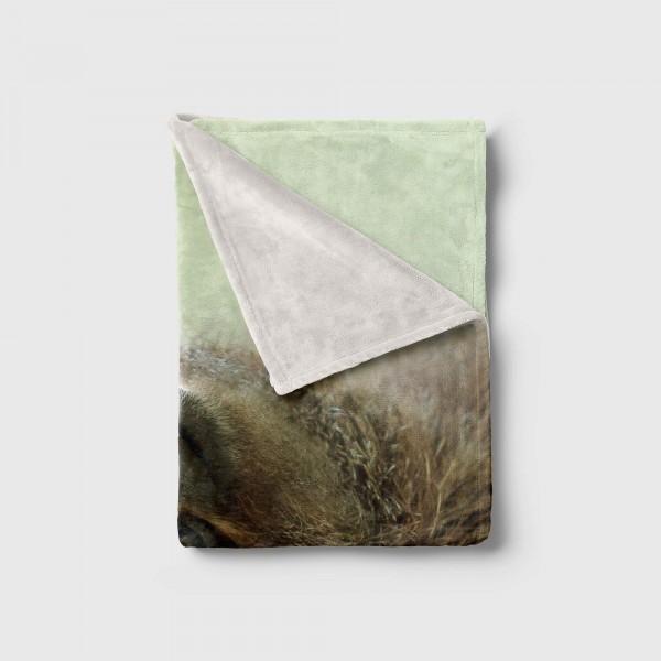 Paul Sinus Art Handtuch Strandhandtuch Saunatuch Kuscheldecke mit Tiermotiv süßes Faultier Hotsell
