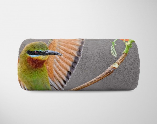Paul Sinus Art Handtuch Strandhandtuch Saunatuch Kuscheldecke mit Tiermotiv schöner Vogel auf Kostenloser Versand