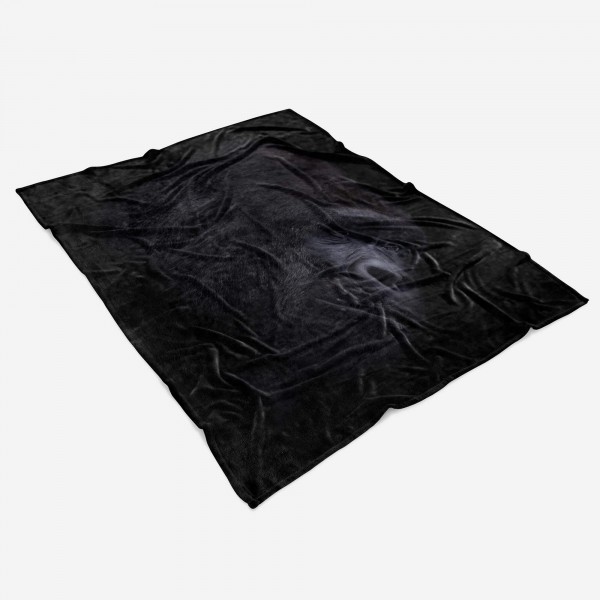 Paul Sinus Art Handtuch Strandhandtuch Saunatuch Kuscheldecke mit Tiermotiv Gorilla Schwarz Großer Ausverkauf