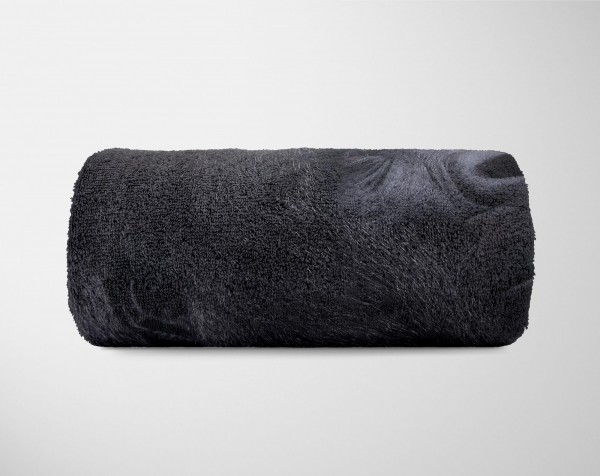Paul Sinus Art Handtuch Strandhandtuch Saunatuch Kuscheldecke mit Tiermotiv Gorilla Schwarz Großer Ausverkauf