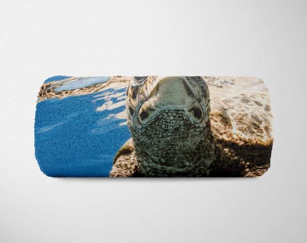 Paul Sinus Art Handtuch Strandhandtuch Saunatuch Kuscheldecke mit Tiermotiv Seeschildkröte unt Online Shopping