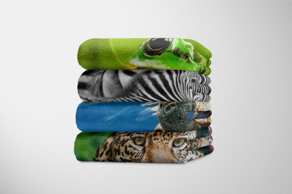 Paul Sinus Art Handtuch Strandhandtuch Saunatuch Kuscheldecke mit Tiermotiv Seeschildkröte unt Online Shopping