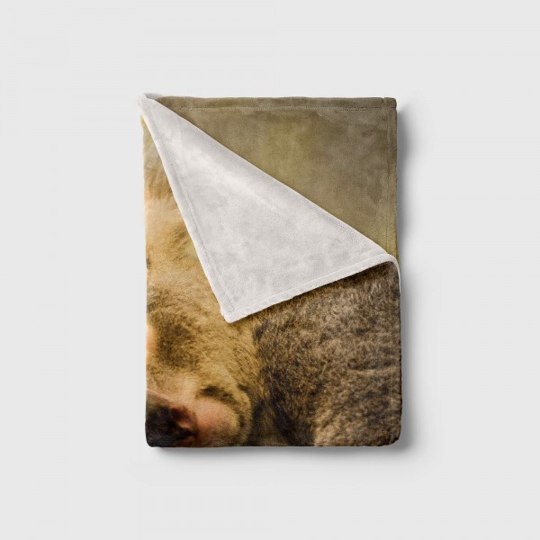 Paul Sinus Art Handtuch Strandhandtuch Saunatuch Kuscheldecke mit Tiermotiv Koalabär Koala Aus Preisnachlass
