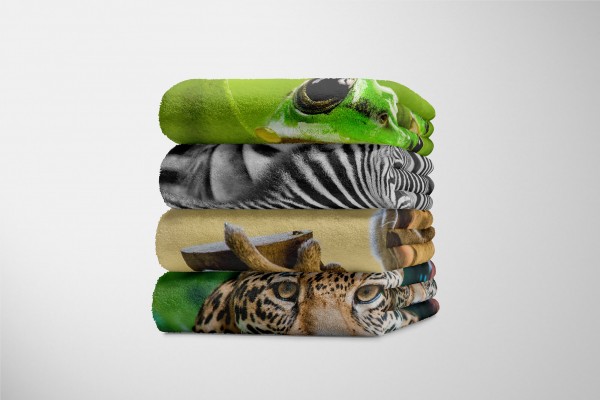 Paul Sinus Art Handtuch Strandhandtuch Saunatuch Kuscheldecke mit Tiermotiv Koalabär Koala Aus Preisnachlass