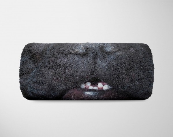 Paul Sinus Art Handtuch Strandhandtuch Saunatuch Kuscheldecke mit Tiermotiv süßer kleiner Hund Osterangebot