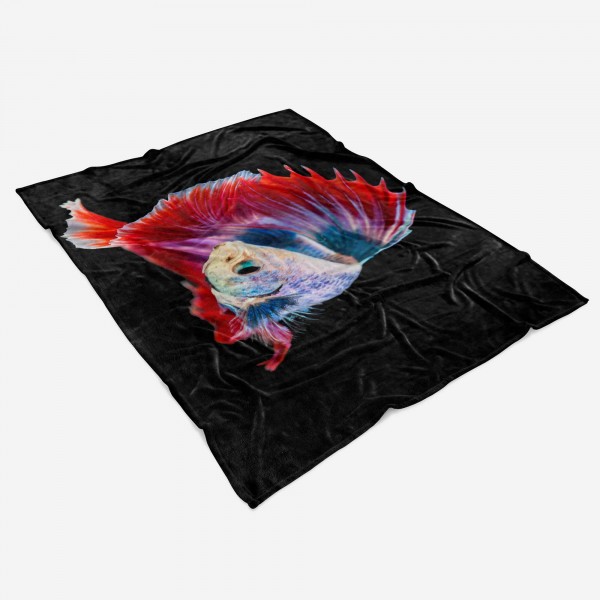 Paul Sinus Art Handtuch Strandhandtuch Saunatuch Kuscheldecke mit Tiermotiv schöner Fisch Kamp Vatertagsangebot