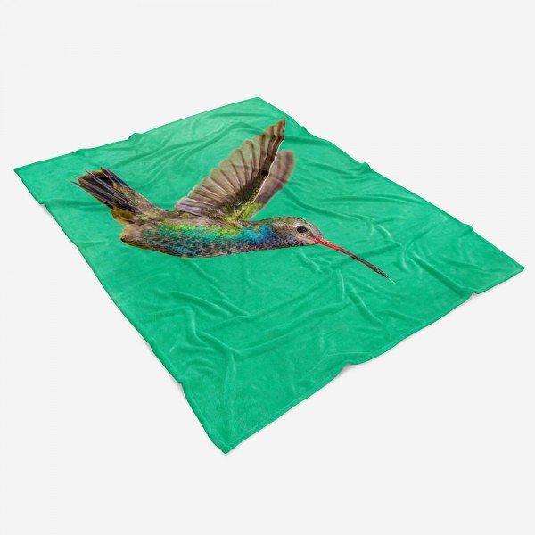 Paul Sinus Art Handtuch Strandhandtuch Saunatuch Kuscheldecke mit Tiermotiv Kolibri im Flug Mo Online Outlet