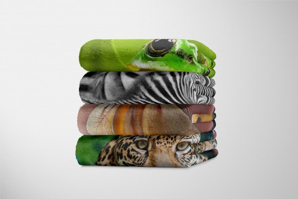 Paul Sinus Art Handtuch Strandhandtuch Saunatuch Kuscheldecke mit Tiermotiv Fliege Fliegenauge Zeitlich begrenztes Angebot