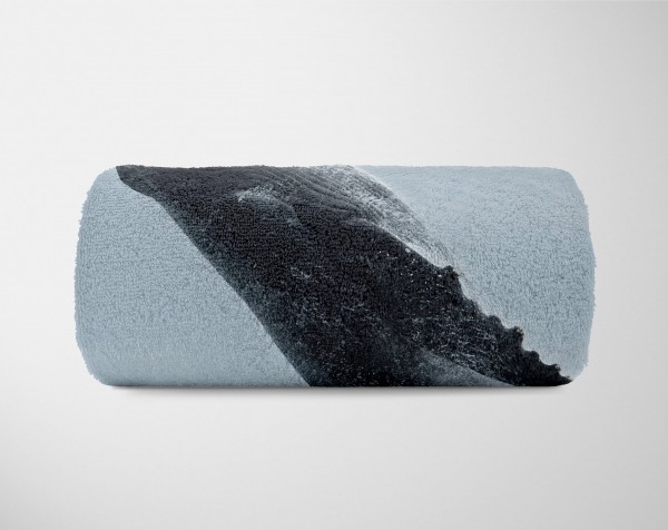 Paul Sinus Art Handtuch Strandhandtuch Saunatuch Kuscheldecke mit Tiermotiv Buckelwal springt Exklusive Angebote