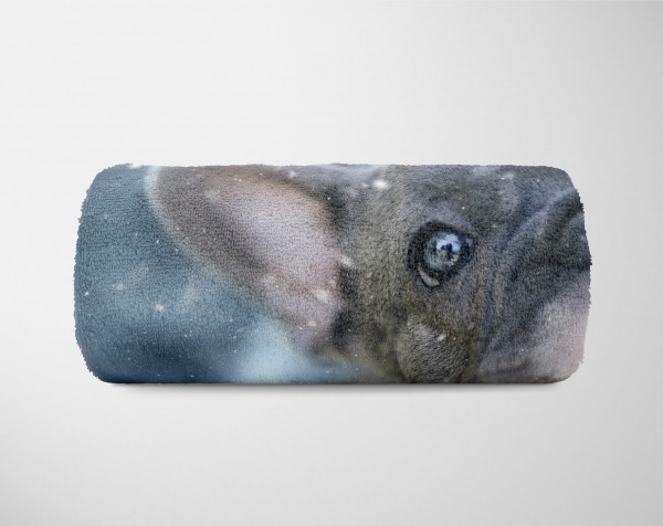 Paul Sinus Art Handtuch Strandhandtuch Saunatuch Kuscheldecke mit Tiermotiv kleiner süßer Welp Bestseller