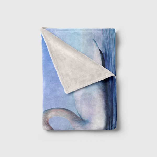 Paul Sinus Art Handtuch Strandhandtuch Saunatuch Kuscheldecke mit Tiermotiv Schwanenpärchen Li Kauf eins, bekomm eins gratis