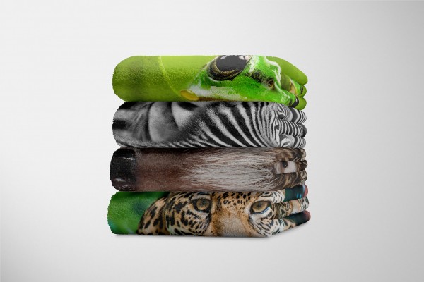 Paul Sinus Art Handtuch Strandhandtuch Saunatuch Kuscheldecke mit Tiermotiv süßer Igel Sonderangebote