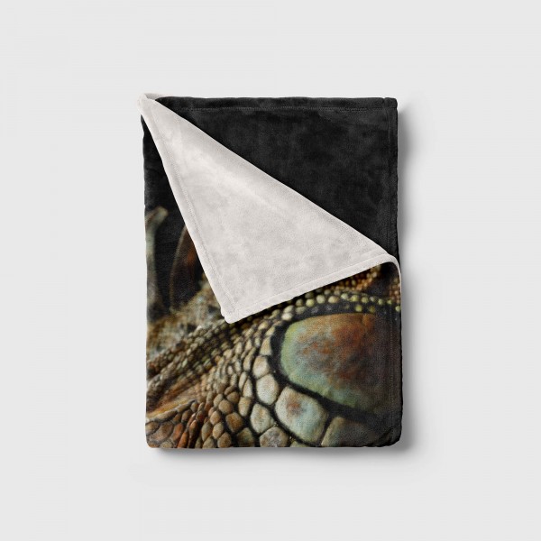 Paul Sinus Art Handtuch Strandhandtuch Saunatuch Kuscheldecke mit Tiermotiv Leguan Echse VIP-Rabatte
