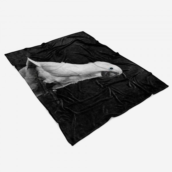 Paul Sinus Art Handtuch Strandhandtuch Saunatuch Kuscheldecke mit Tiermotiv weißen Kakadus Kostenlose Rückgabe