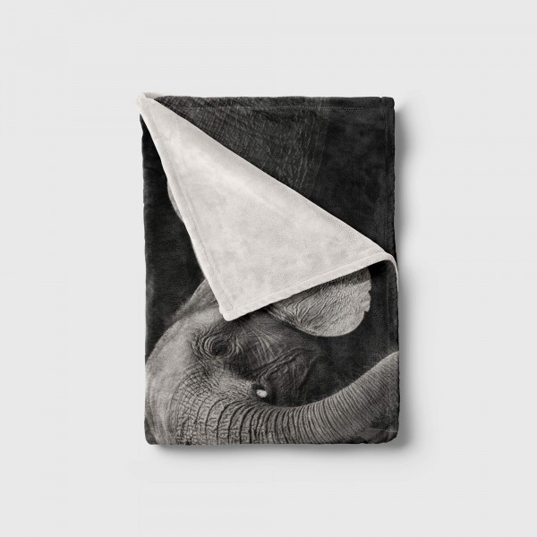 Paul Sinus Art Handtuch Strandhandtuch Saunatuch Kuscheldecke mit Tiermotiv Mama Elefant mit B Discount Store für neue Produkte