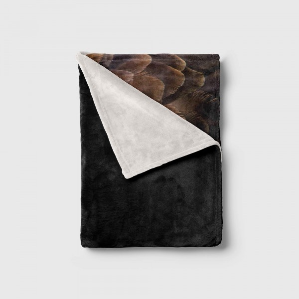 Paul Sinus Art Handtuch Strandhandtuch Saunatuch Kuscheldecke mit Tiermotiv Weißkopfadler Raub Nur noch ein Tag übrig