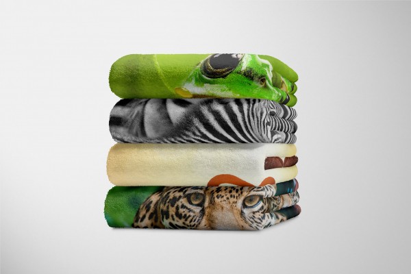 Paul Sinus Art Handtuch Strandhandtuch Saunatuch Kuscheldecke mit Tiermotiv schwarzes Schwanen Riesige Rabatte